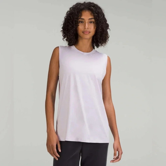 Lululemon Athletica women’s All Yours tank top in Faint Lavender size 4 EUC - Picture 2 of 4